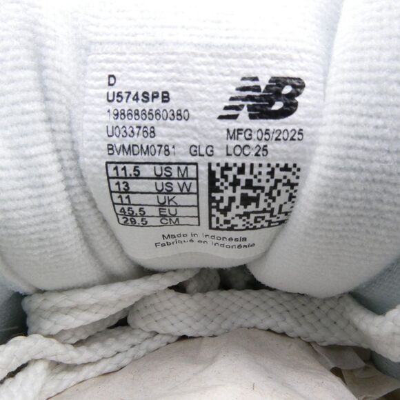 New Balance Gray Suede Lace Up Lifestyle Sneakers Shoes Men\'s US:11.5 - Women:13 main image 5